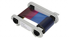 Полноцветная лента (YMCKOK) для двусторонней печати на 500 оттисков с чистящим роликом в Пензе
